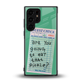 eat that pickle back phone cover | glass case for samsung galaxy s23 ultra
