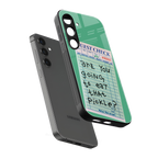eat that pickle back phone cover | glass case for samsung galaxy s25 plus