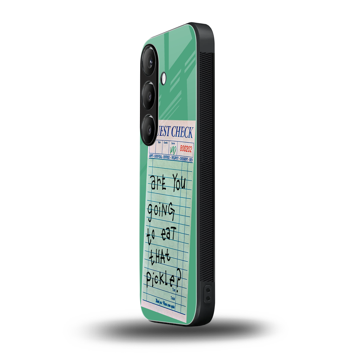 eat that pickle back phone cover | glass case for samsung galaxy s24 fe