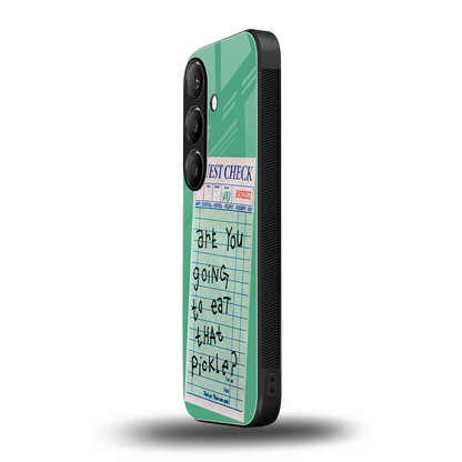 eat that pickle back phone cover | glass case for samsung galaxy s24 fe