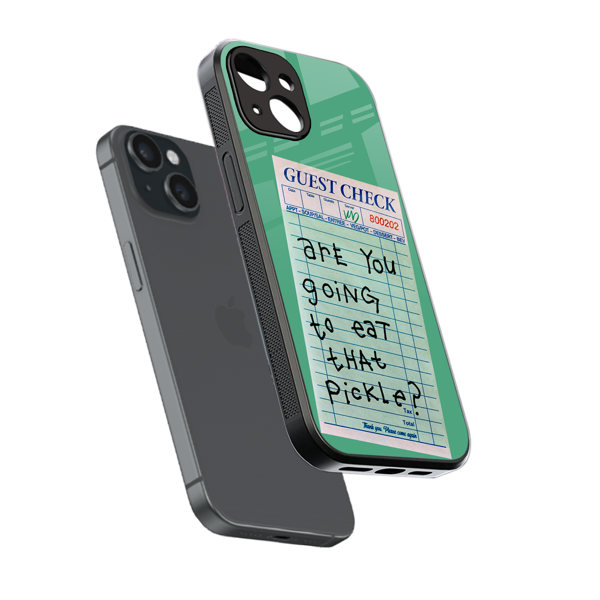 eat that pickle back phone cover | glass case for iphone 15