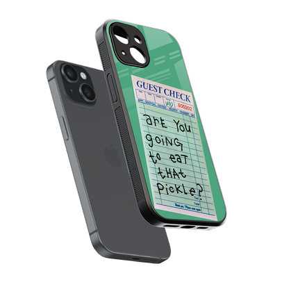 eat that pickle back phone cover | glass case for iphone 15