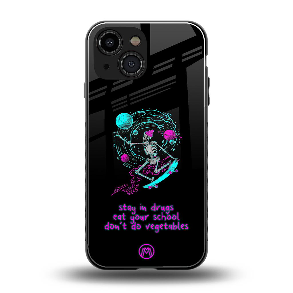 eat your school back phone cover | glass case for iphone 13 mini