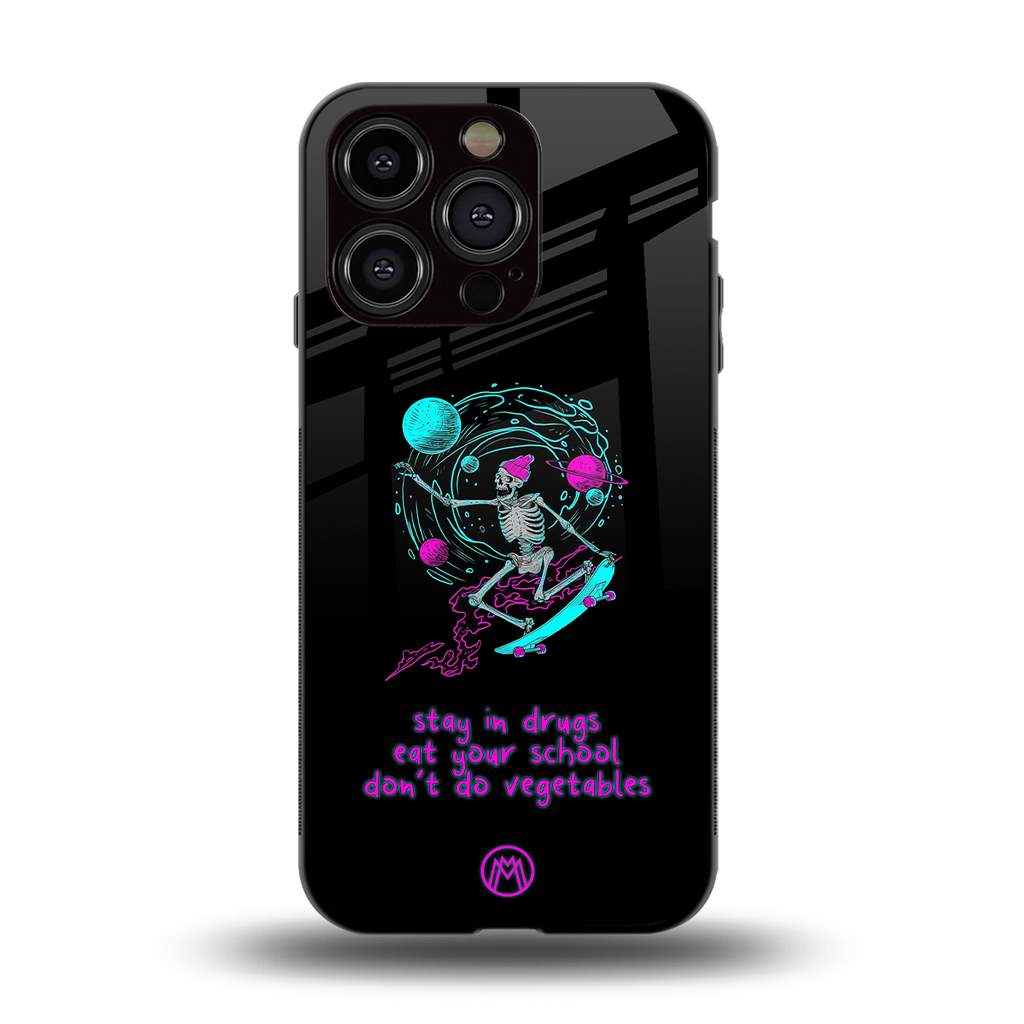 eat your school back phone cover | glass case for iphone 13 pro