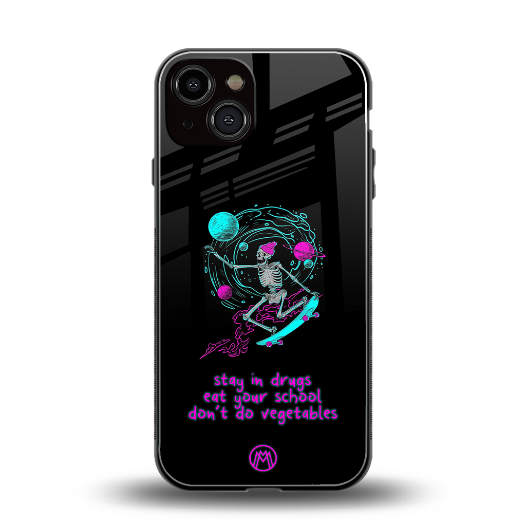 eat your school back phone cover | glass case for iphone 13
