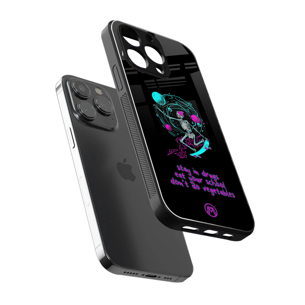eat your school back phone cover | glass case for iphone 15 pro max