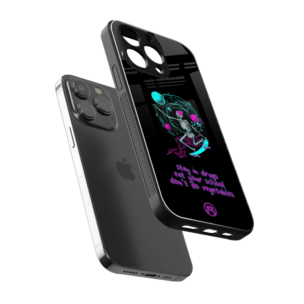 eat your school back phone cover | glass case for iphone 15 pro max
