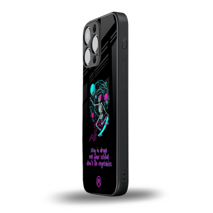 eat your school back phone cover | glass case for iphone 14 pro max