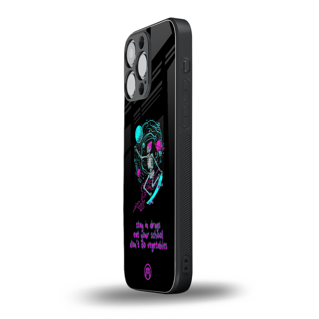 eat your school back phone cover | glass case for iphone 15 pro max
