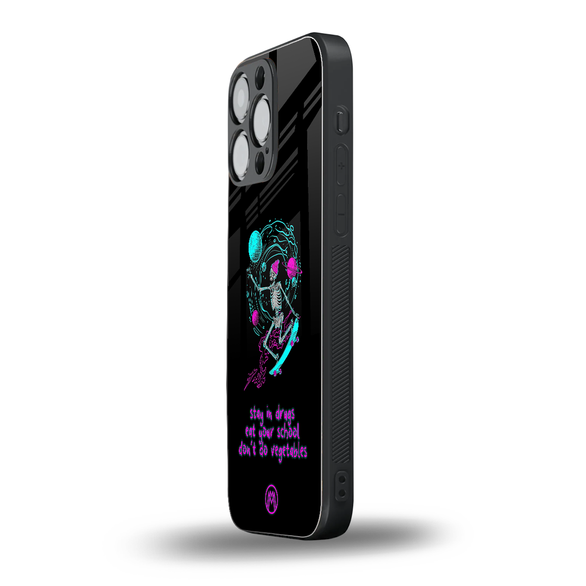 eat your school back phone cover | glass case for iphone 15 pro max