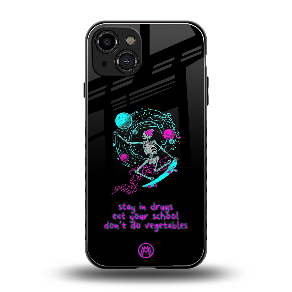eat your school back phone cover | glass case for iphone 14