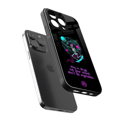 eat your school back phone cover | glass case for iphone 15 pro