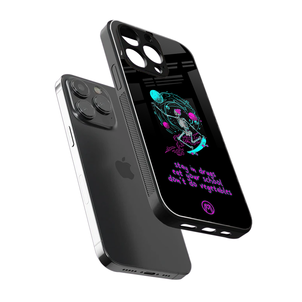 eat your school back phone cover | glass case for iphone 16 pro