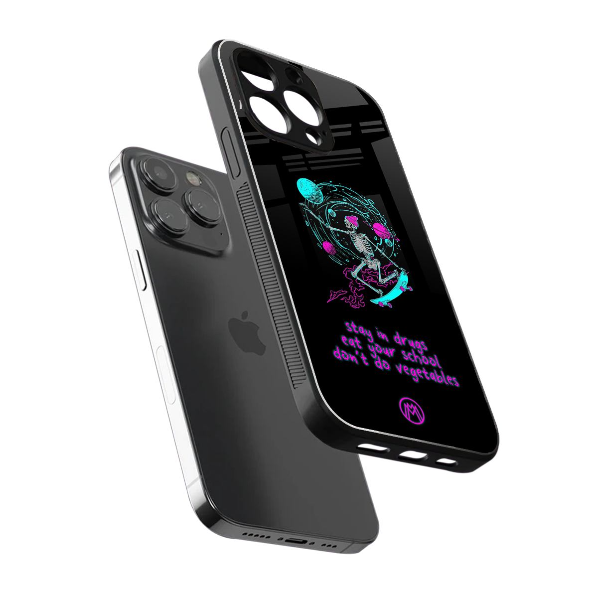 eat your school back phone cover | glass case for iphone 16 pro