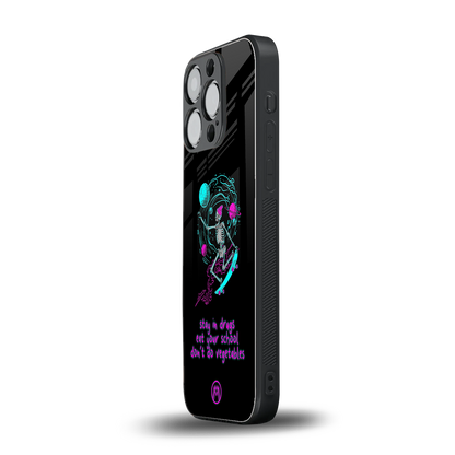 eat your school back phone cover | glass case for iphone 16 pro