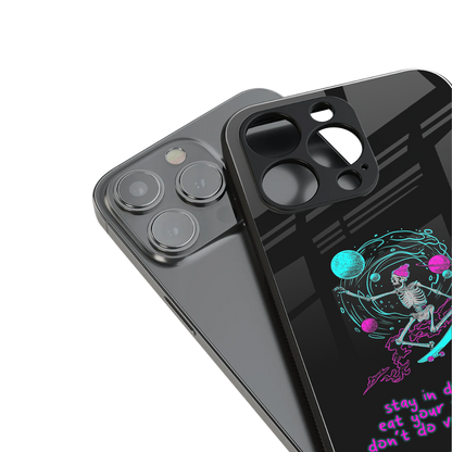 eat your school back phone cover | glass case for iphone 14 pro max