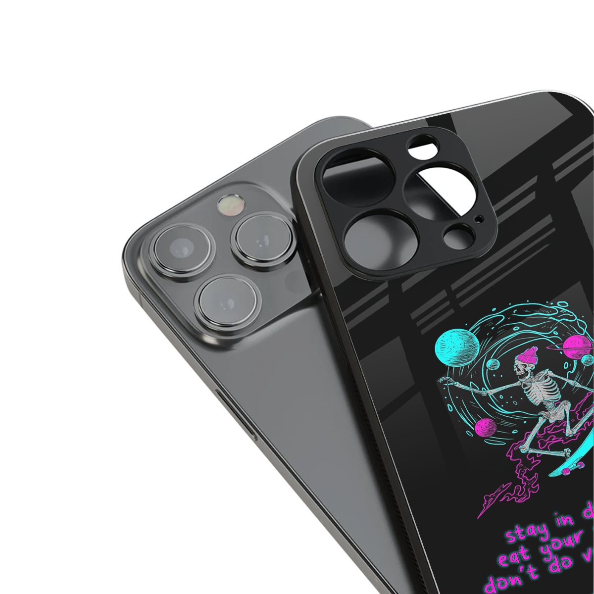 eat your school back phone cover | glass case for iphone 16 plus
