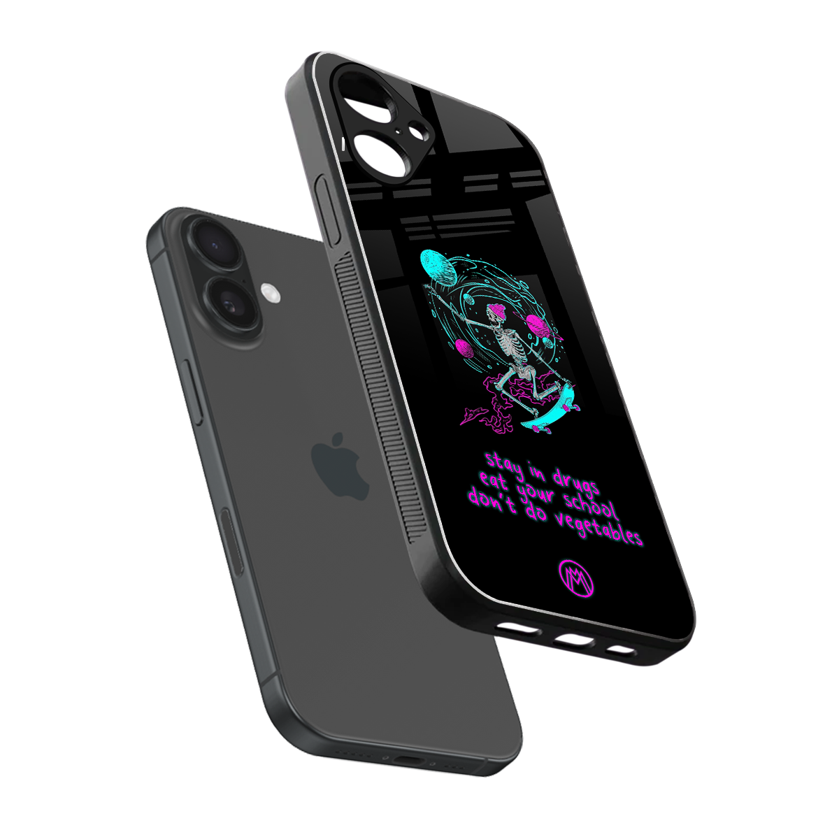 eat your school back phone cover | glass case for iphone 16