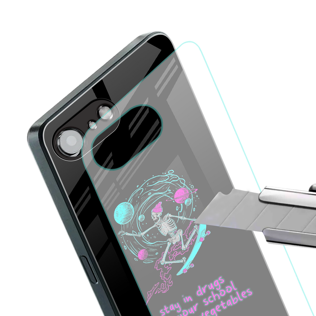 eat your school back phone cover | glass case for iphone 16e