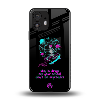 eat your school back phone cover | glass case for nothing phone 2