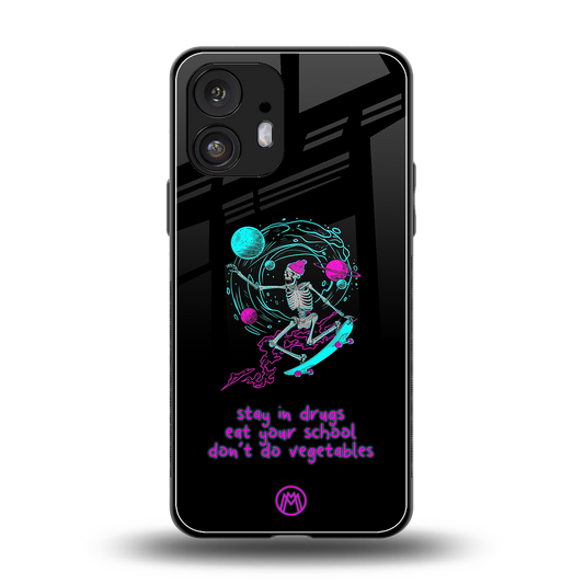 eat your school back phone cover | glass case for nothing phone 2