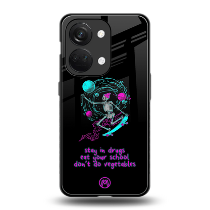 eat your school back phone cover | glass case for oneplus nord 3