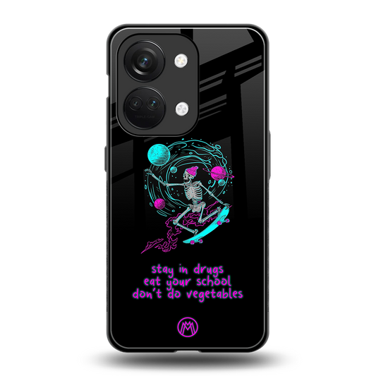 eat your school back phone cover | glass case for oneplus nord 3
