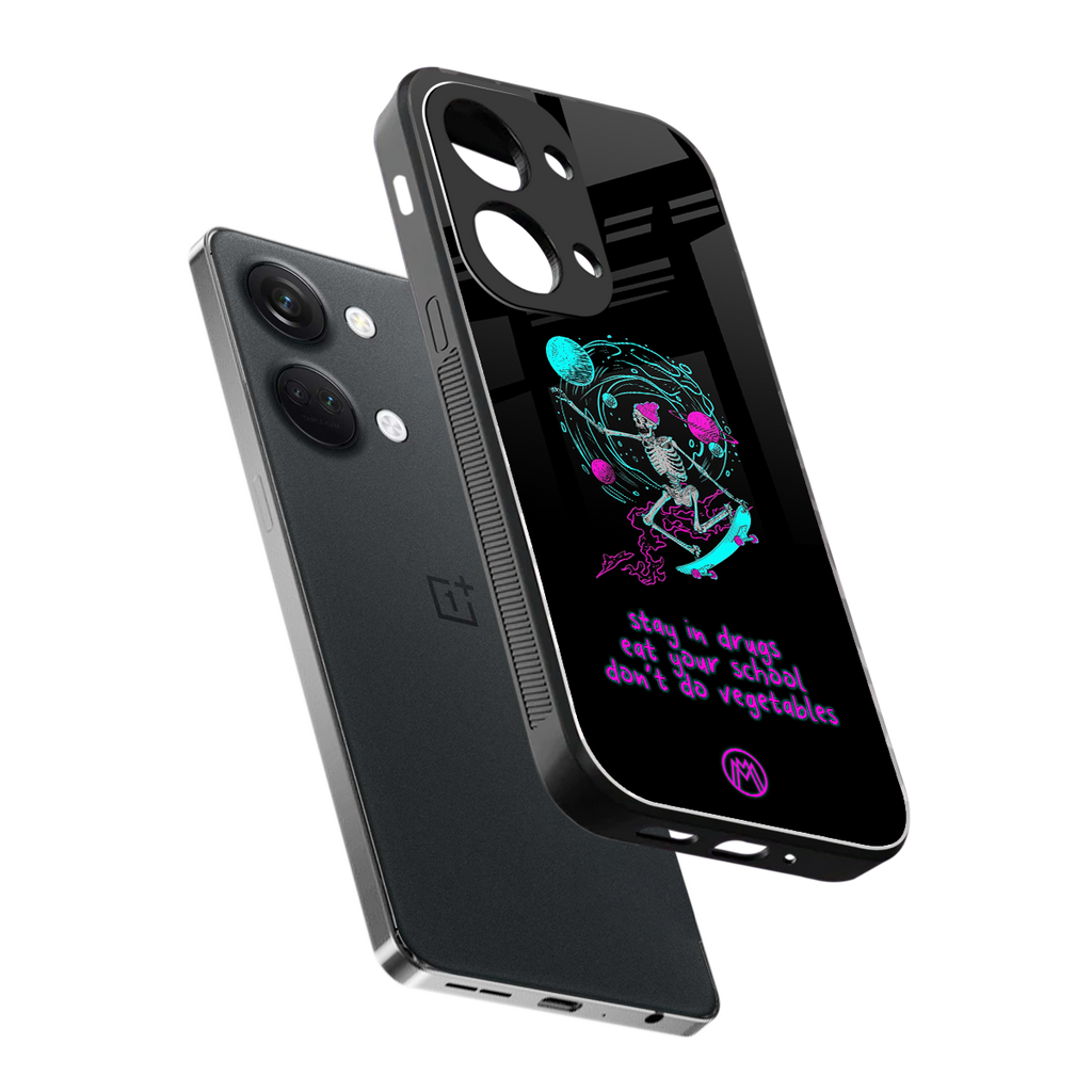 eat your school back phone cover | glass case for oneplus nord 3