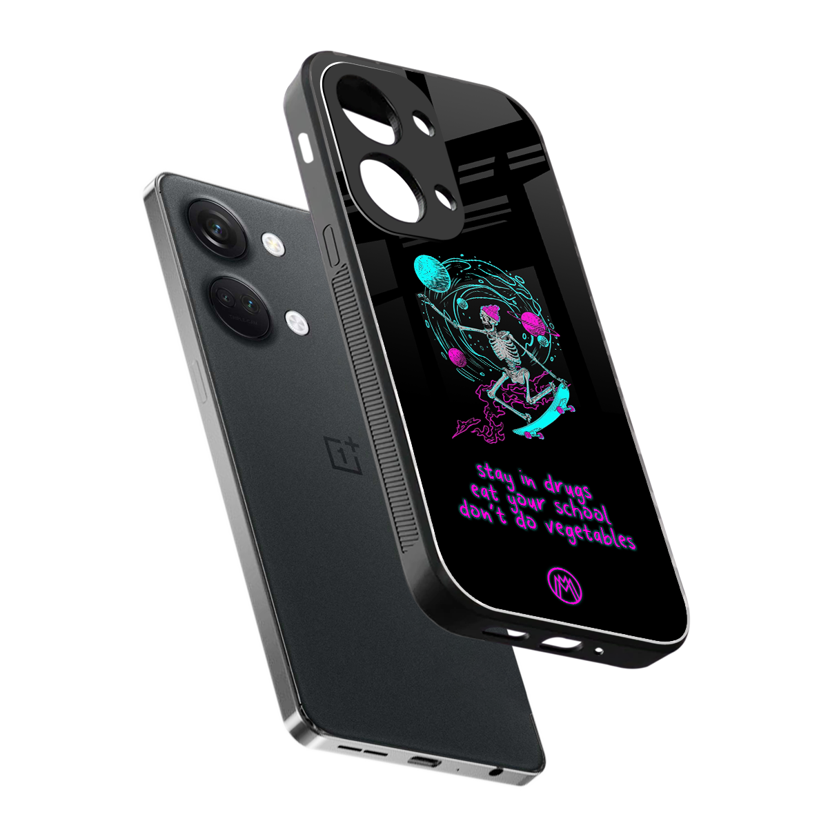 eat your school back phone cover | glass case for oneplus nord 3