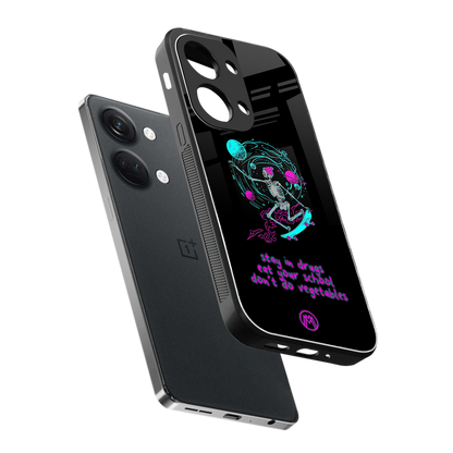 eat your school back phone cover | glass case for oneplus nord 3