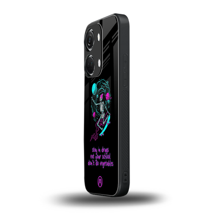 eat your school back phone cover | glass case for oneplus nord 3
