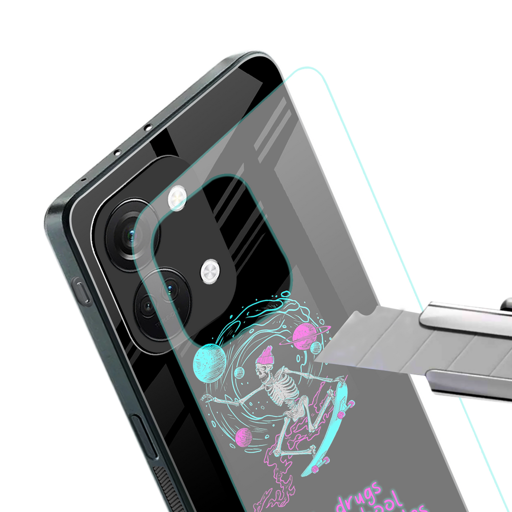 eat your school back phone cover | glass case for oneplus nord 3