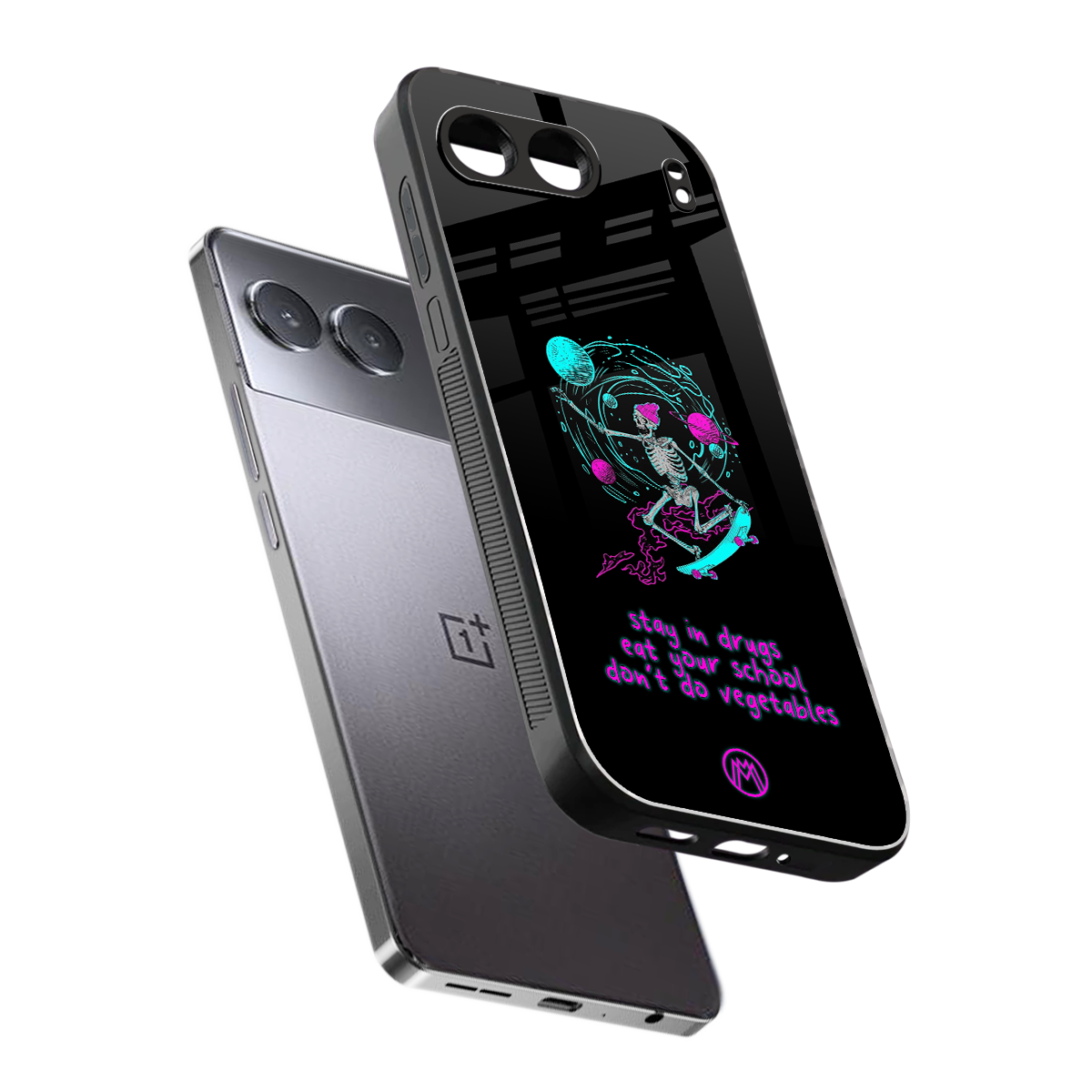 eat your school back phone cover | glass case for oneplus nord 4