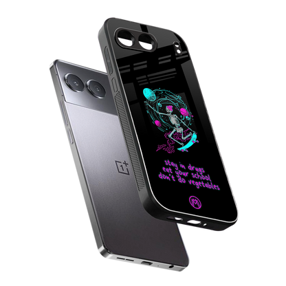 eat your school back phone cover | glass case for oneplus nord 4