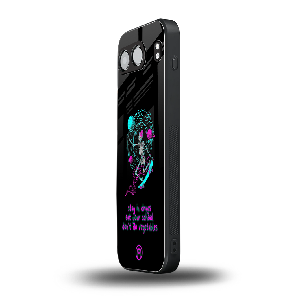 eat your school back phone cover | glass case for oneplus nord 4