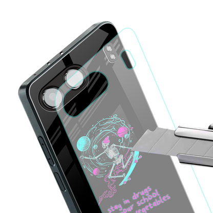 eat your school back phone cover | glass case for oneplus nord 4