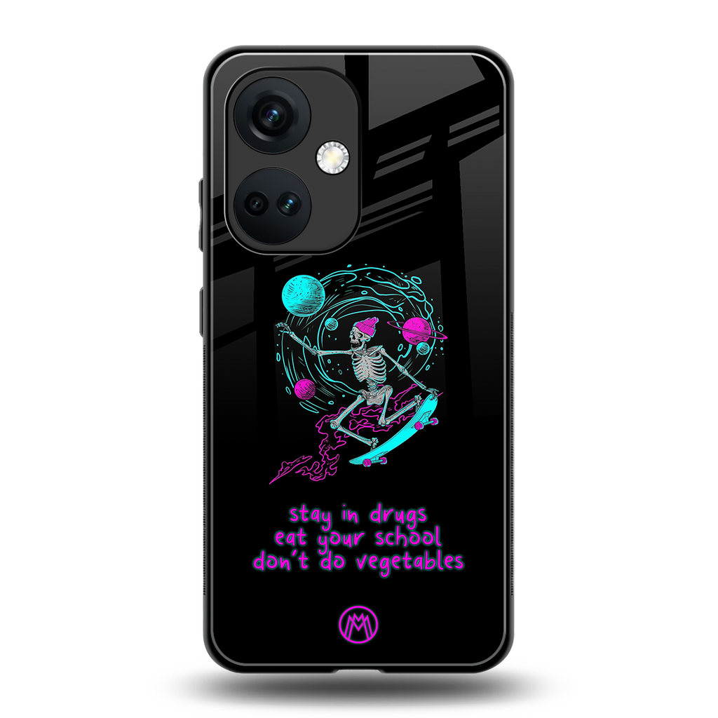 eat your school back phone cover | glass case for oneplus nord ce 3