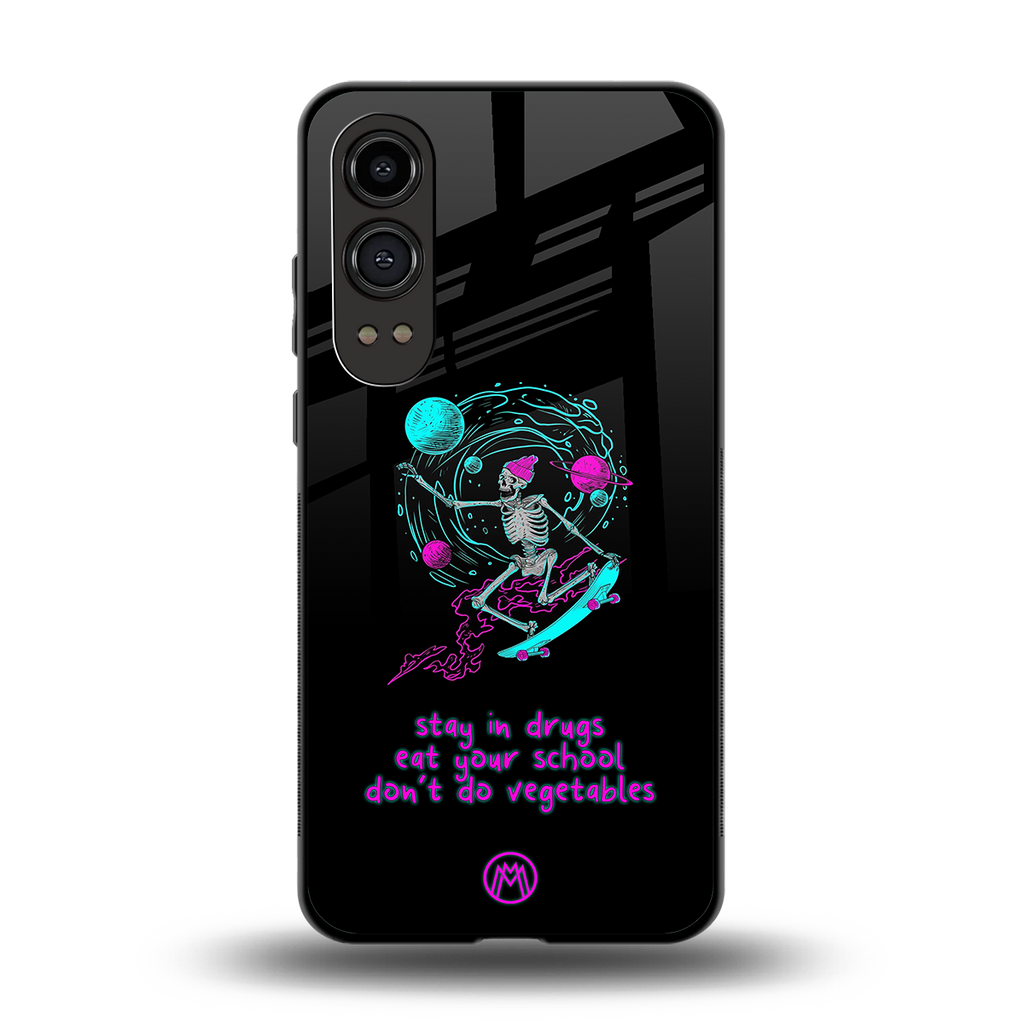 eat your school back phone cover | glass case for oneplus nord ce 4 lite