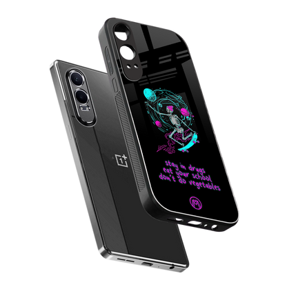 eat your school back phone cover | glass case for oneplus nord ce 4 lite