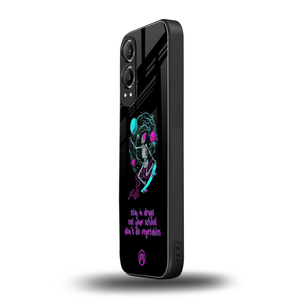eat your school back phone cover | glass case for oneplus nord ce 4 lite