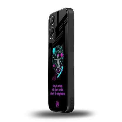 eat your school back phone cover | glass case for oneplus nord ce 4 lite