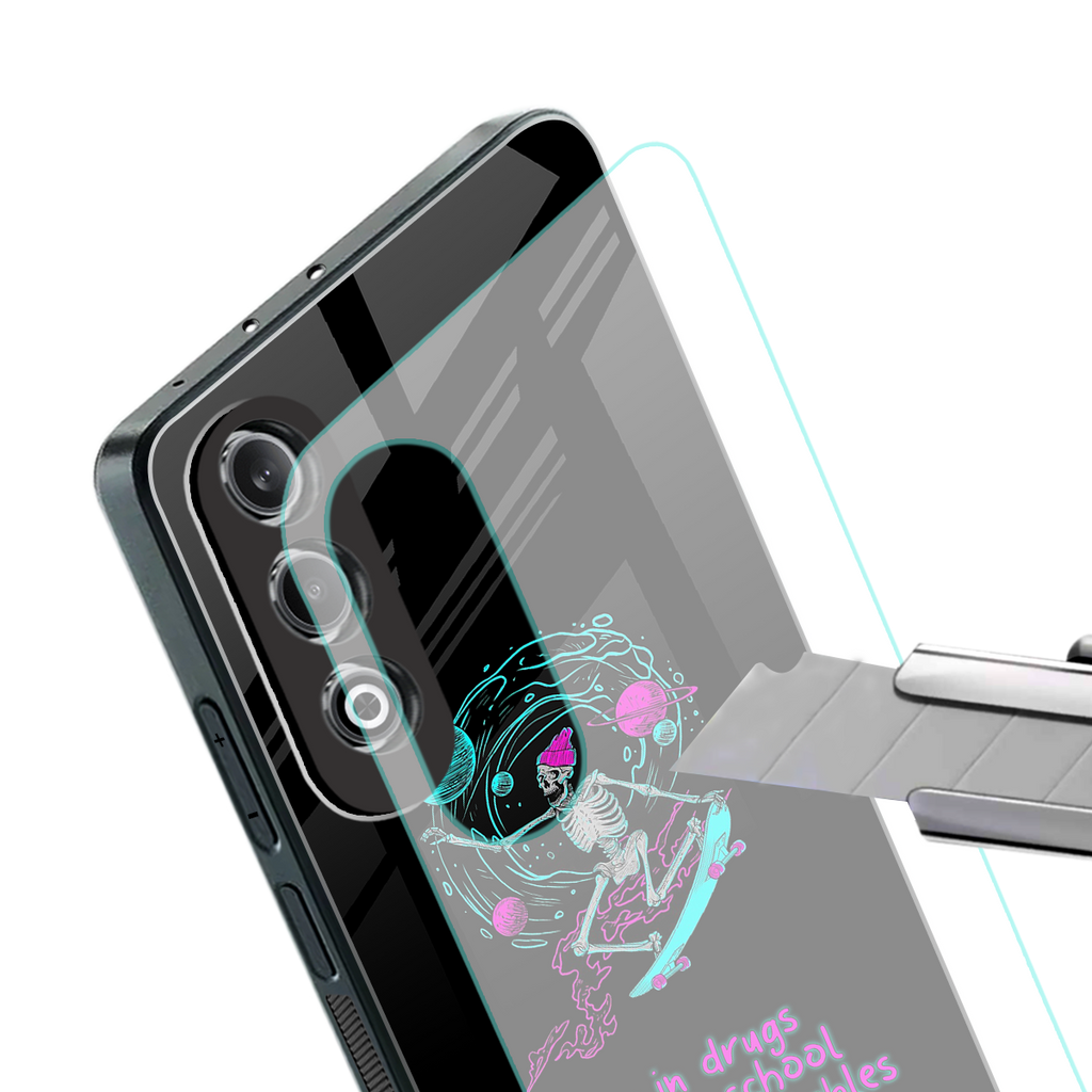 eat your school back phone cover | glass case for oneplus nord ce 4