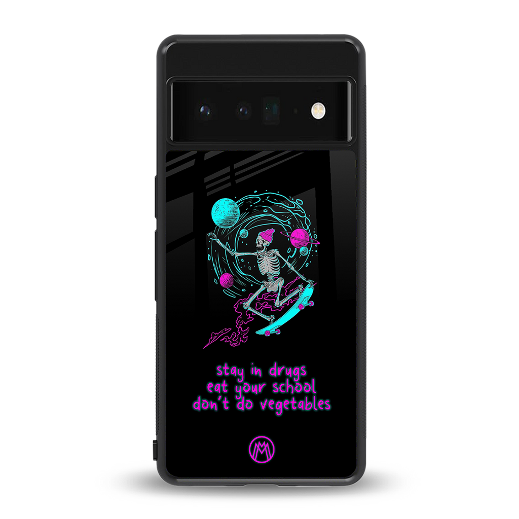 eat your school back phone cover | glass case for google pixel 6 pro