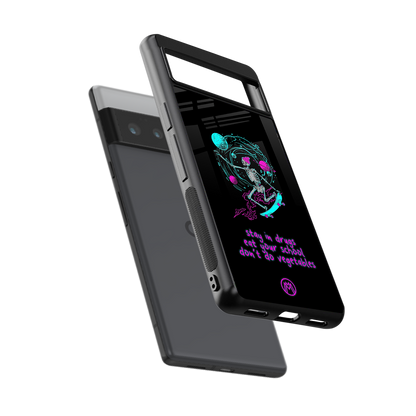eat your school back phone cover | glass case for google pixel 6 pro