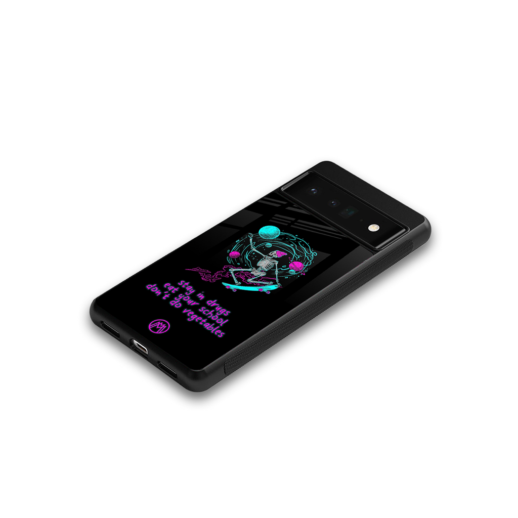 eat your school back phone cover | glass case for google pixel 6 pro