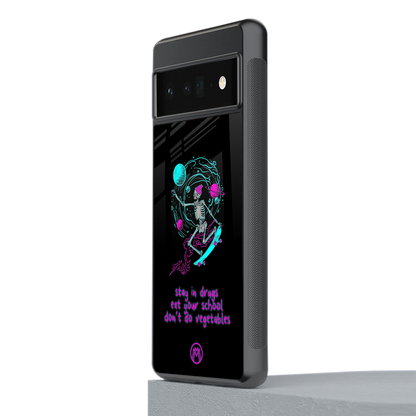 eat your school back phone cover | glass case for google pixel 6 pro