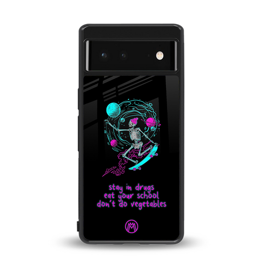 eat your school back phone cover | glass case for google pixel 6