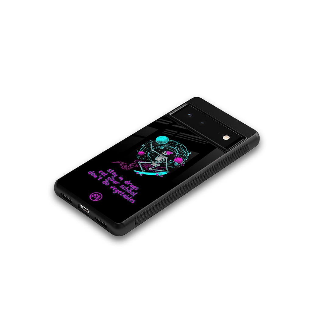 eat your school back phone cover | glass case for google pixel 6