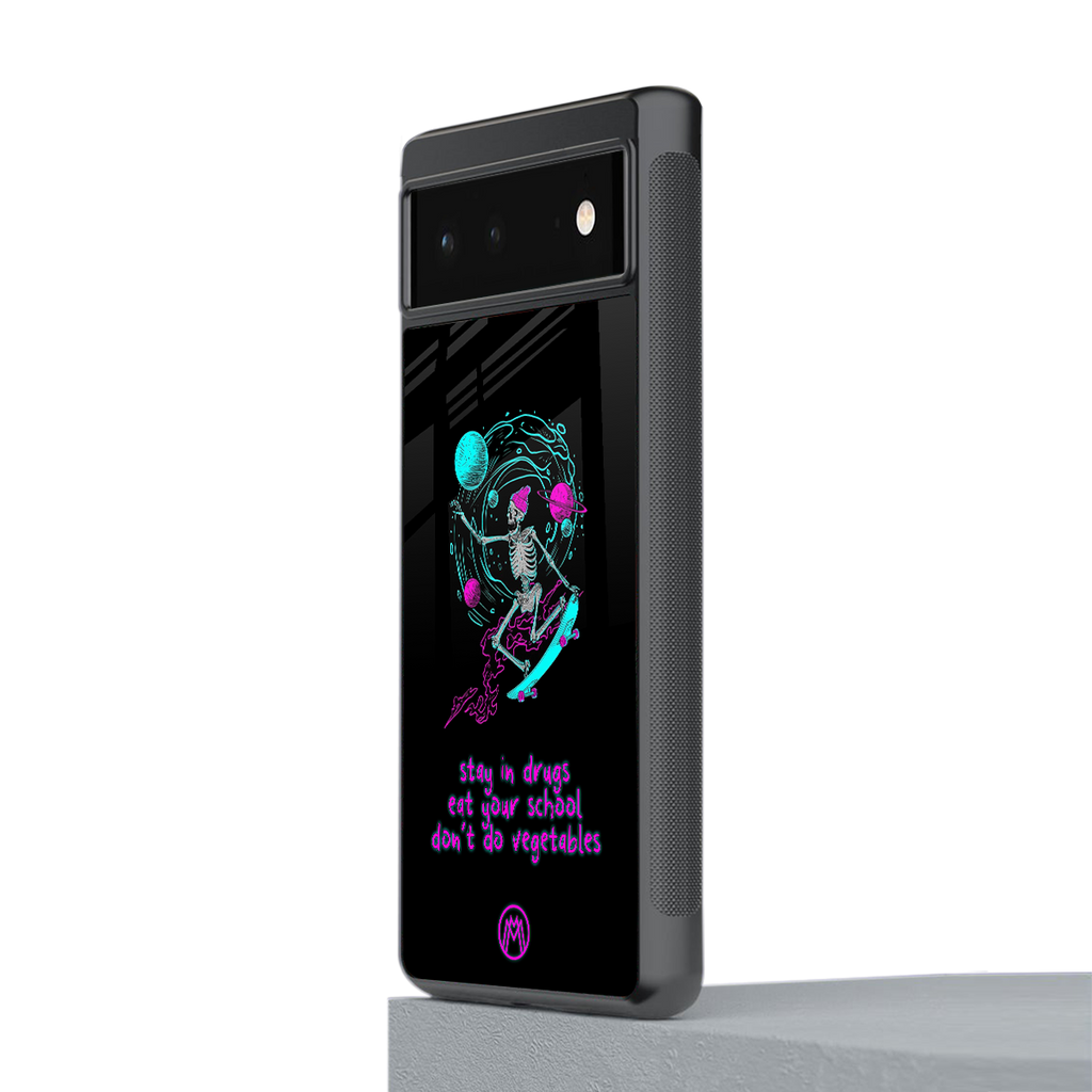 eat your school back phone cover | glass case for Google Pixel 6A