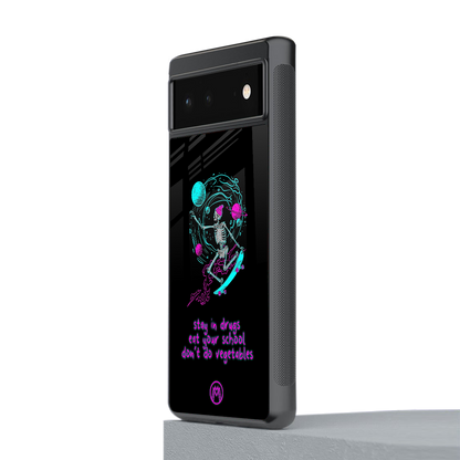 eat your school back phone cover | glass case for Google Pixel 6A